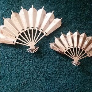 Home Interior Gold Plated Hanging Wall Fans